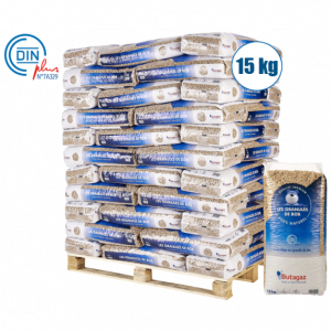 Granulés de bois Butagaz - Palette de 66 sacs de 15kg